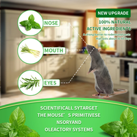 Boules répulsives pour souris, lot de 12, à base de menthe poivrée naturelle, répulsif pour souris à base de plantes, intérieur, extérieur, garage, voiture, sans danger pour les animaux domestiques