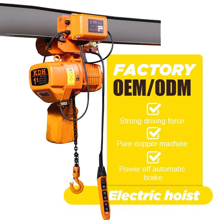 Tốc độ cao HKD 3 tấn Công suất Palăng xích điều khiển trung quốc Chain hoist Electric