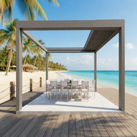 Pergola rétractable en aluminium à rupture de pont thermique de haute qualité Sweet Home, montage facile, imperméable, pour patio extérieur, jardin, gazebo