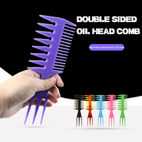 Peignes à queue de rat multifonctionnels en plastique pour salon de coiffure, confortables, grande taille, pour la coloration, la séparation des mèches, le tissage, les mèches, la démarquage et la coiffure.