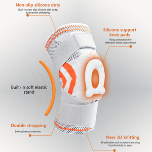 Knee Brace Compression Support Breathable Knitted For Sports Outdoor Running Basketball Cycling Unisex Multi Color - Product Image 5