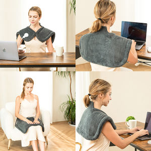 Coussin chauffant électrique réglable à 10 niveaux de température, lavable, pour usage au bureau, protection contre la surchauffe, pour le cou - Product Image 3