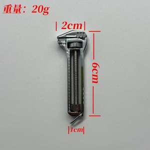 Mini Wrench Bottle Opener Adjustable <b>Multi</b> <b>Tool</b> Stainless Steel Keychain 6cm Length 20g Weight <b>Camping</b> Outdoor Use - Product Image 1