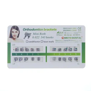 MIM Fancy Mesh Base Dental Orthodontic Bracket/brace Roth 022 345 Hooks