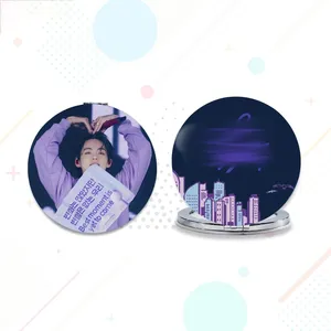 Wholesale Kpop Idol Group Bangtan Boys Yet To Come In BUSAN Printed Circular double-sided makeup mirror