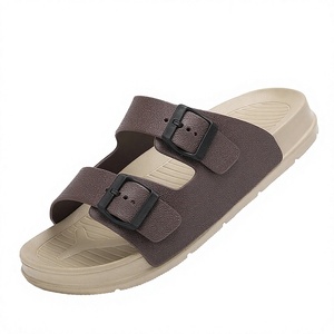 Claquettes en EVA à double boucle, antidérapantes, à bout ouvert, sandales de plage pour hommes et femmes, pour la salle de bain et l'extérieur - Product Image 3