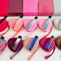 Sac de rangement en silicone en forme de cœur pour rouge à lèvres et gloss, étui de protection pour rouge à lèvres, nouveau modèle pour téléphone portable