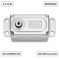 Servomoteur numérique sans balais étanche en acier inoxydable 110KG XQ-POWER XQ-S9100D RS485 16.8V pour bras robotique et robot industriel