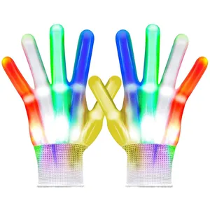 Kinder finger handschuhe, Cool Fun Toys Kinder Benutzer definierte blinkende LED-Handschuhe //