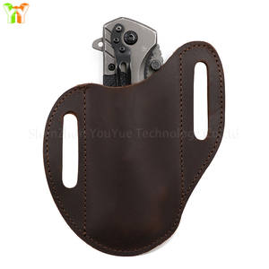 กระเป๋าเครื่องมือ EDC หนังแท้คาดเอวของผู้ชาย, กระเป๋าคาดเอวมีดปลอกหุ้มไฟฉายสำหรับการป้องกันกลางแจ้งและตั้งแคมป์ - Product Image 2