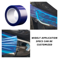 Cinta de protección de llanta azul PE para ruedas de coche, película protectora contra arañazos con alta fuerza adhesiva, fácil instalación