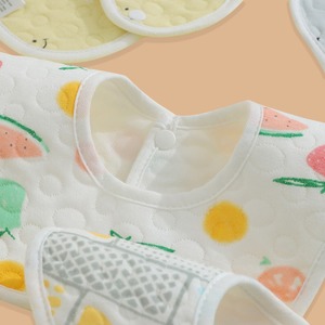 Bavoirs pour bébé rotatifs à 360 degrés, bavoirs d'alimentation en coton doux et absorbant, bavoirs anti-bave imperméables à boutons-pression réglables pour nouveau-nés et tout-petits - Product Image 5