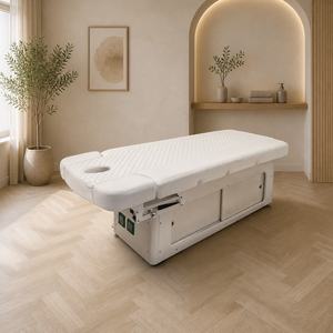 Table de Soin Esthétique Électrique à 3 Moteurs, Luxe et Confort, Chauffée, avec Éclairage – Offre Spéciale Usine - Product Image 1