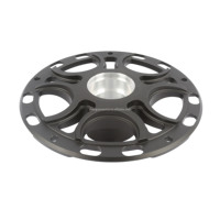 Usinage CNC OEM, roulement et moyeu de roue en aluminium forgé sur mesure avec modèle d'usinage ZG070