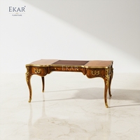 Bureau de direction de luxe EKAR Marquis |   Table d'écriture de style anglais sculptée à la main |   Mobilier de bureau haut de gamme