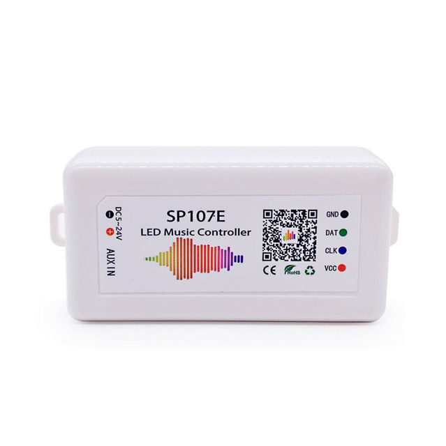 Digital Dream Addressable LED Strip SP107E Music Controller RGBIC BT App Controller With Dimmers Screen Effect Controller