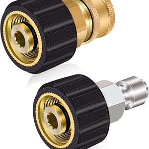 Xi Yi High Pressure Cleaner Adapter M22 14mm To 3/8 Inch Brass <b>Quick</b> Connect Kit For Water Pipe Cleaning Gun <b>Link</b> - Product Image 1