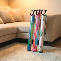 Sacs de rangement personnalisés en PVC transparent pour tapis de Mahjong, sacs à fermeture éclair pour tapis de Mahjong avec sangle de transport pour un transport facile ou un rangement suspendu