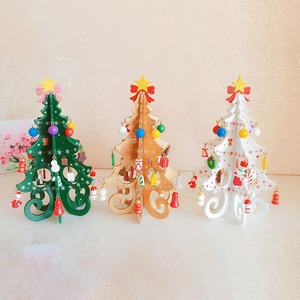 Supporto per Mini Albero di Natale, Decorazioni Natalizie in <span class=keywords><strong>Legno</strong></span>, Albero di Natale Artificiale per Decorazione da Tavolo - Product Image 2