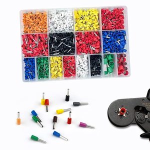 Embout de sertissage tubulaire en nylon isolé pour fil de cuivre, couleurs variées, modèles E2510, E0508, E10-12, prix bas - Product Image 5