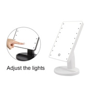 Miroir intelligent de maquillage à lumière LED, multifonctionnel, miroir tactile à lumière douce, avec éclairage, vente en gros,
