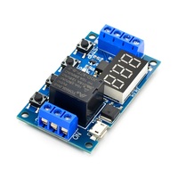 6-30V Module de relais interrupteur déclencheur temporisé Circuit temporisé Cycle de minuterie déclencheur réglable interrupteur OFF / ON Cycle de synchronisation pour