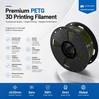 Filamen PETG 1.75mm Langsung dari Pabrik, Kekuatan Tinggi, Tidak Mudah Melengkung, Resin Plastik Virgin Segel Vakum, Spool untuk Pencetakan FDM OEM