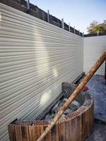 Panneaux suspendus en fibro-ciment pour revêtement mural extérieur, imperméables et ignifuges, pour villas et hôpitaux