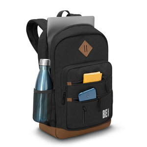 TINYAT sac à dos pour ordinateur portable léger pour femmes et hommes sac à la mode avec poches latérales en maille USB pour les voyages et le travail - Product Image 5