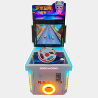 Machine de jeu simulateur de pêche et de course pour enfants à monnayeur, construction métallique, prise en charge japonais et anglais, pour mini-parcs d'attractions
