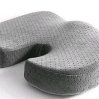 Coussin de chaise de bureau en mousse à mémoire de forme souple avec gel rafraîchissant, coussin de siège respirant en forme de U pour soulager la douleur et soutenir la posture