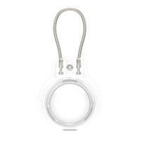 Étui de protection Weview pour PC antichoc Apple Airtag avec sangle et collier de chien à vis pour enfants, poignée de téléphone incluse