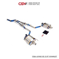 Embout silencieux d'échappement en titane avec commande à distance pour Lexus RC200T GS200T GS300 2.0T embout d'échappement à découpe