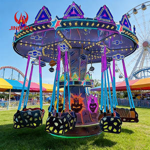 Juego de Feria para Parque de Atracciones, <span class=keywords><strong>Silla</strong></span> Voladora Infantil de 16 Asientos con Luz LED, Metal y Fibra de Vidrio, en Venta - Product Image 3