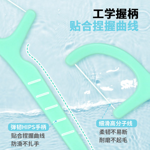 โอเคสไมล์ส ไหมขัดฟันแบบมีด้าม 100 ชิ้น บรรจุแยกชิ้น กลิ่นมินต์สดชื่น สำหรับผู้ใหญ่ - Product Image 4