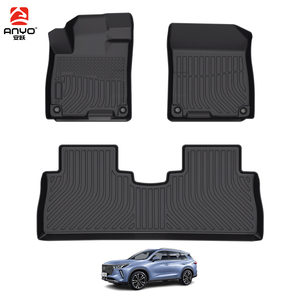 แผ่นรองพื้นรถยนต์ SUV คุณภาพดี ขายส่ง กันน้ำ ทุกสภาพอากาศ ถาดท้ายรถ 3 มิติ วัสดุ TPE สำหรับ GAC GS4 Plus ปี 2021-2024 ปูพื้นท้ายรถ - Product Image 1
