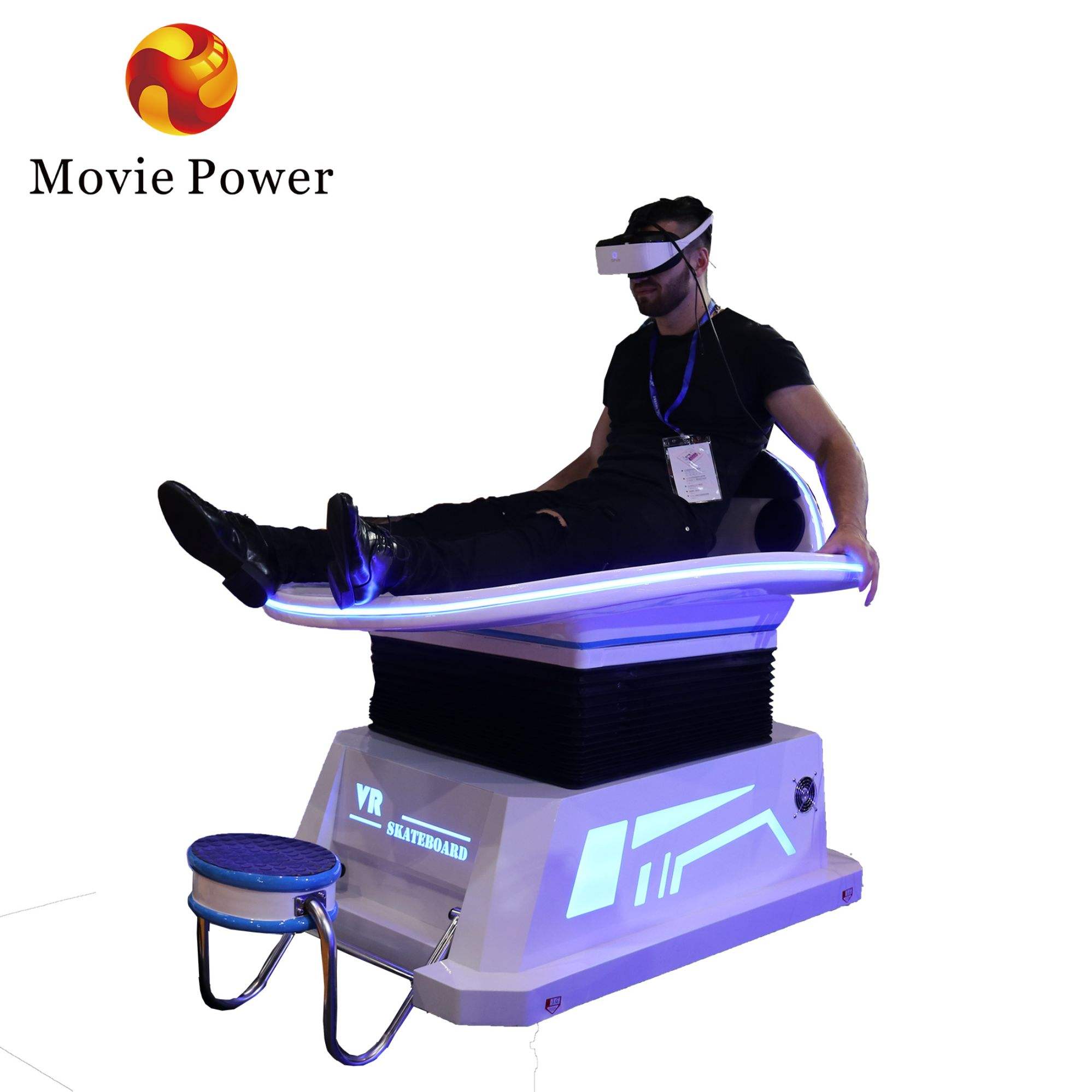 ORANGLES 9D VR Arcade Machine | Virtual Reality Gaming System, Multi-Game Simulator Equipment for Entertainment Centers & Shopping Malls (Kuwait) - angled perspective - presenting advantages - Image 4 of 6 | fits any environment | Purchase 9D VR Arcade Machine | Virtual Reality Gaming System, Multi-Game Simulator Equipment for Entertainment Centers & Shopping Malls (Kuwait) Michigan | Free Shipping ORANGLES