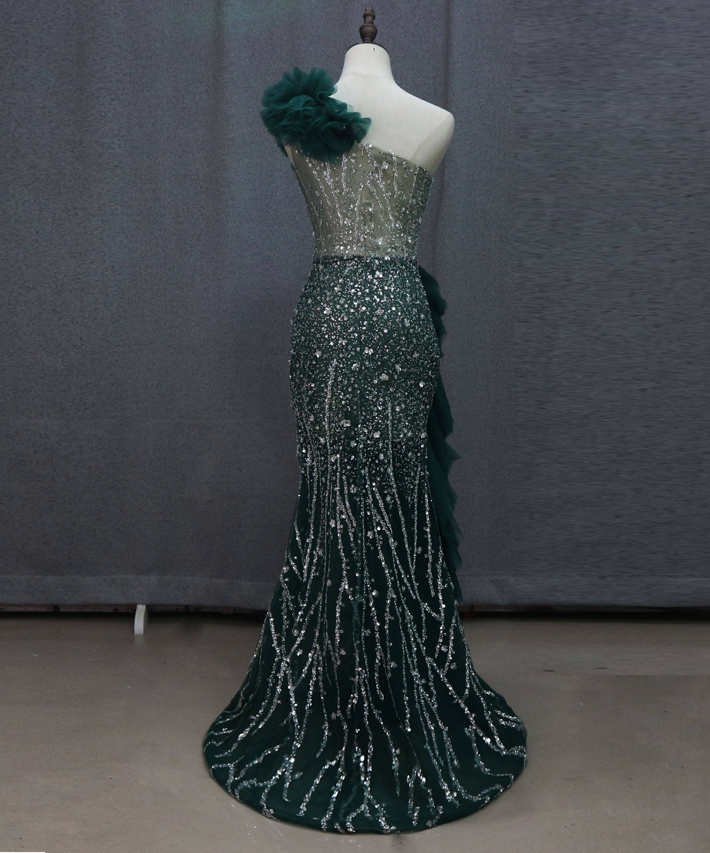 green dress for bridal shower