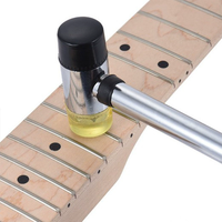 Outil de Luthiers pour Guitare en Caoutchouc Outil de Remplacement de Fil de Guitare Marteau à Fret à Double Tête