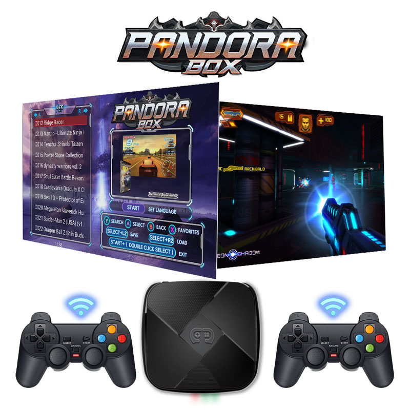 Двойная система Ретро ТВ классика содержит 10000 + игр 37 PSP 260 N64 Сага Джойстик контроллер HD 4K Pandora i3 видео игровая консоль
