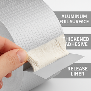 Nastro Butilico in Alluminio Autoadesivo Impermeabile, Forte, Morbido, a Basso Rumore, per Riparazione Tetti, Sigillante UV, Vendita all'Ingrosso - Product Image 2
