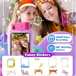 Cámara para Niños y Niñas, Juguete Educativo Musical, Recargable, Pantalla Táctil de 2.8 Pulgadas, CMOS, Gran Angular de 180°, Tarjeta SD - Product Image 3