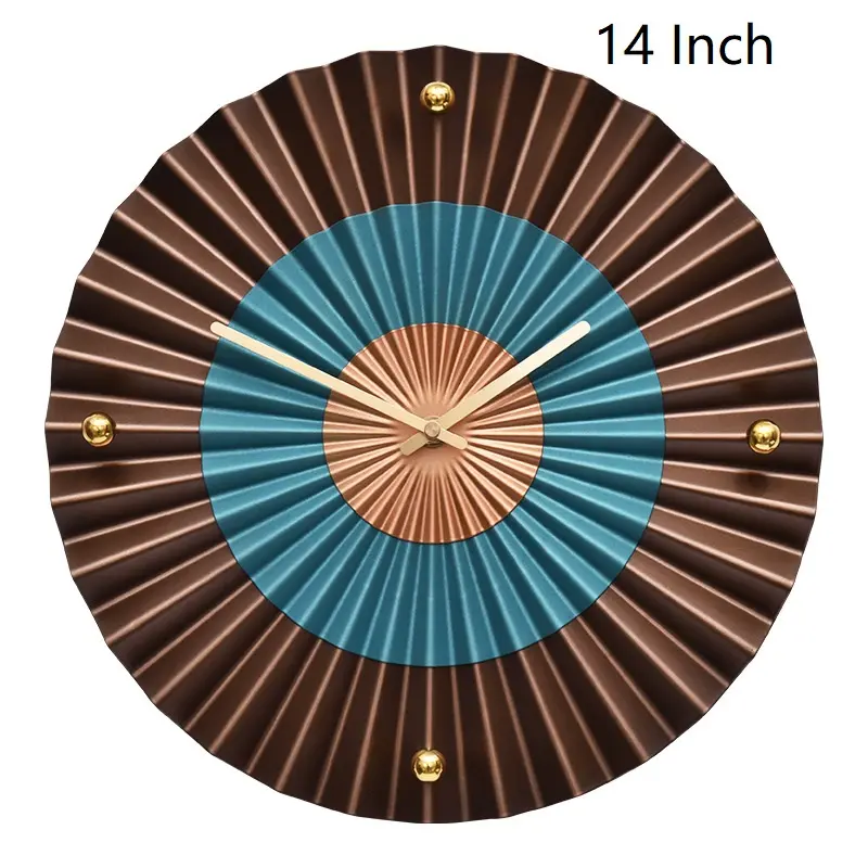14 inç Nordic oturma odası basit yaratıcı yuvarlak konsept saat renk özelleştirilmiş duvar dekorasyon dijital duvar saati
