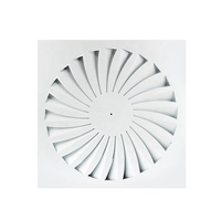 HVAC Galvanisé Acier Lames Fixes Diffuseur