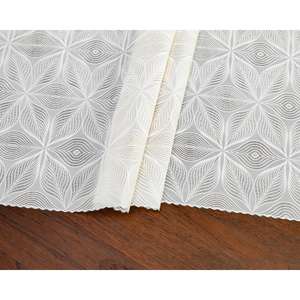 도매 보엔 방수 정교한 PVC 화이트 플로럴 레이스 식탁보 파티 결혼식용 - Product Image 3