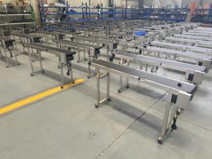 Sabuk konveyor jalur produksi tinggi dapat diatur sistem mesin sabuk konveyor kecil peralatan pengangkut sabuk Pvc - Product Image 6