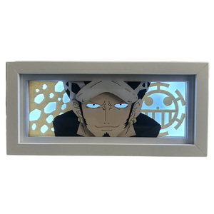 ไฟ LED หลายสี6ซม. ประติมากรรมกระดาษหนึ่งชิ้น dbz วีรบุรุษสถาบันการศึกษาปีศาจฆ่ารูปอะนิเมะโคมไฟกระดาษแกะสลักไฟ LED - Product Image 1