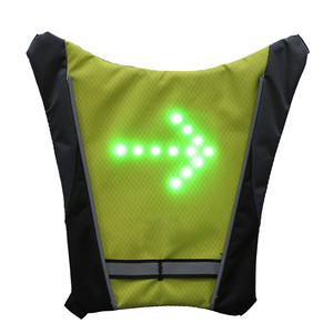 <span class=keywords><strong>Gilet</strong></span> de sécurité réfléchissant sans fil à led, télécommande, signalisation lumineuse, clignotant, haute visibilité, cyclisme - Product Image 2