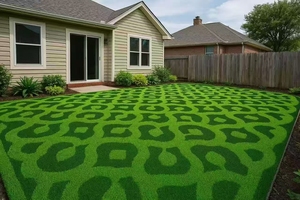 China Factory PP PE Artificial Turf OEKO-<b>TEX</b> CE ISO Certified UV Resistant 5-8Yrs Warranty Garden Landscape Grass - Product Image 4