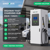 Offres Spéciales – Nouvelles Stations de Recharge au Sol SINOWAVE V5 120kW 240kW DC avec Écran 104 pouces et Bras Automatique pour Usage Public